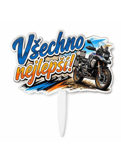 Zápich do dortu – Všechno nejlepší pro motorkáře