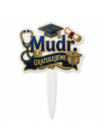 Zápich do dortu – Promoce - MUDr. 3