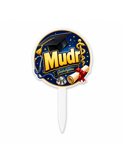 Zápich do dortu – Promoce - MUDr. 4