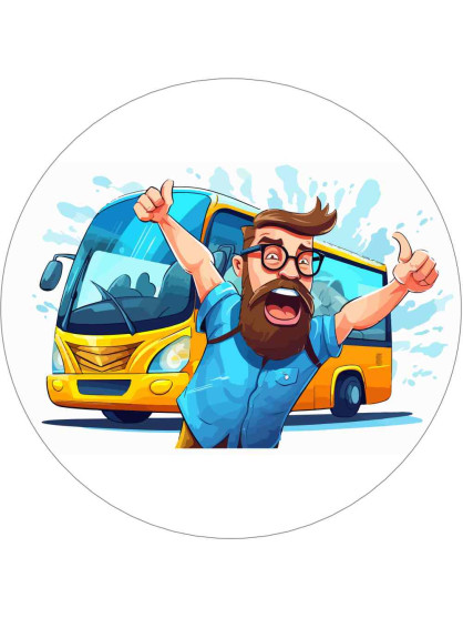 Obrázek na jedlém papíře -  Řidič autobusu