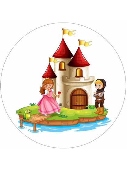 Obrázek na jedlém papíře - Zachráněná princezna