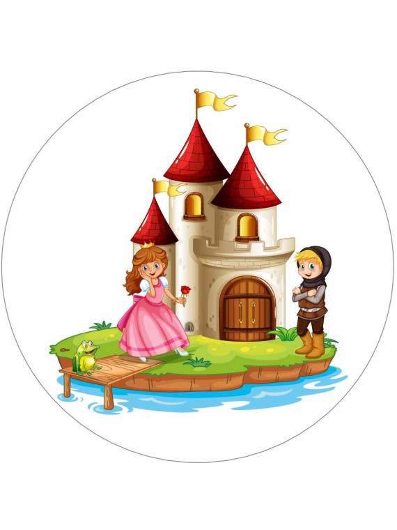 Obrázek na jedlém papíře - Zachráněná princezna