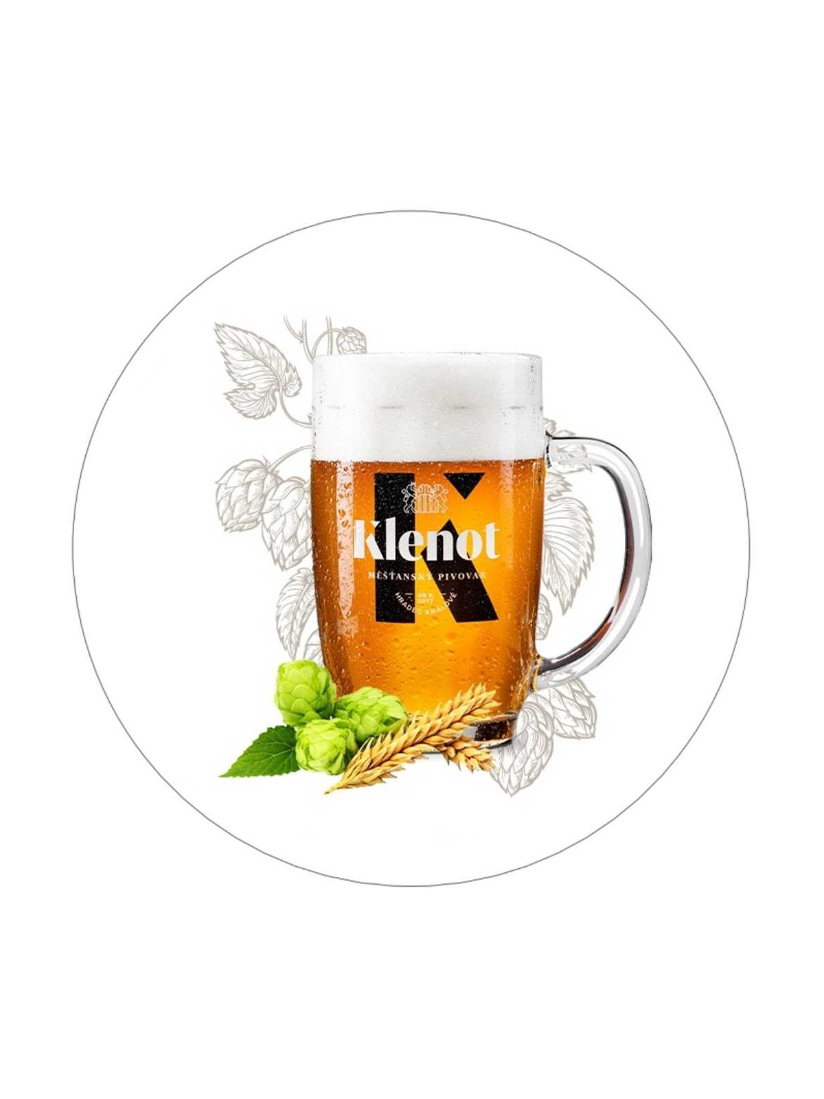 Obrázek na jedlém papíře - Hradecký Klenot