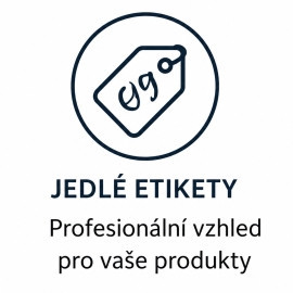 Personalizované jedlé etikety na zakázku – Dřevěnky.cz