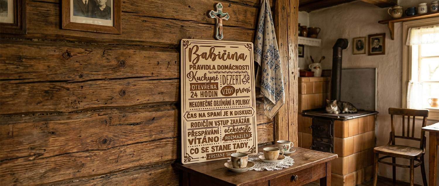 Babičina pravidla - interiér