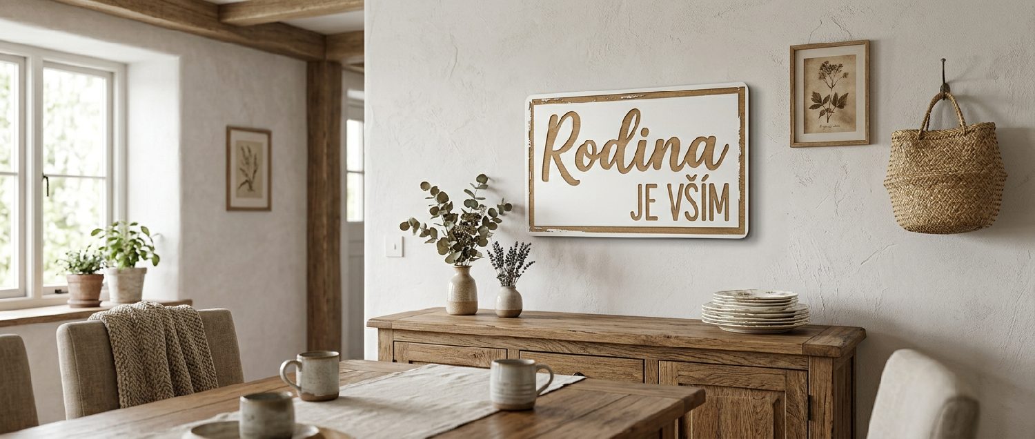 Rodina je vším interiér.