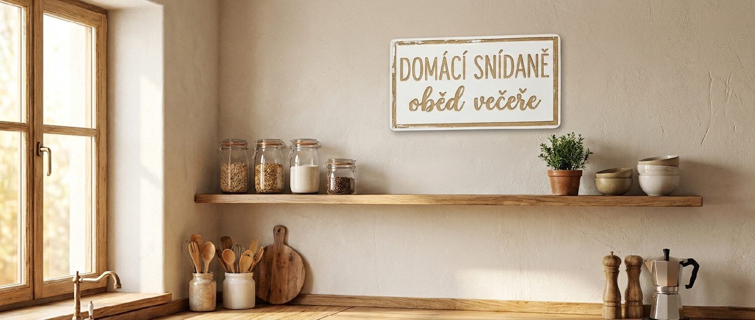 Domácí snídaně v interiéru