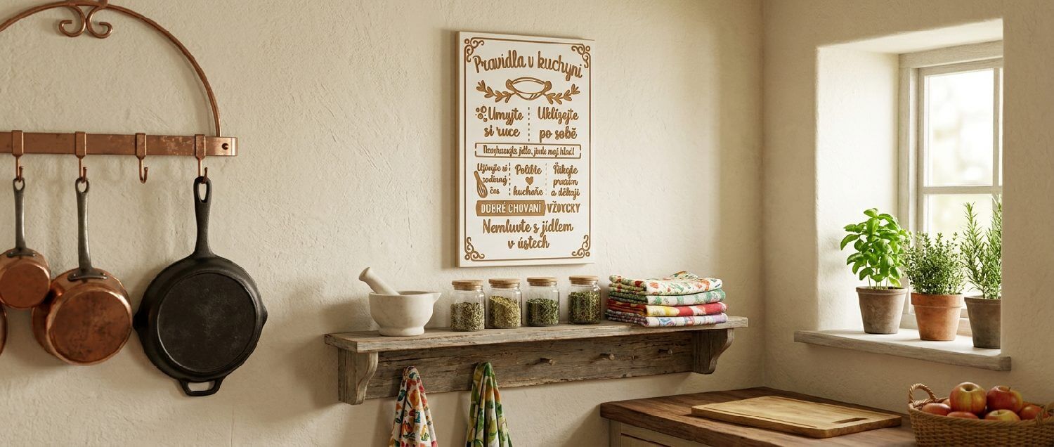 Pravidla v kuchyni - interiér