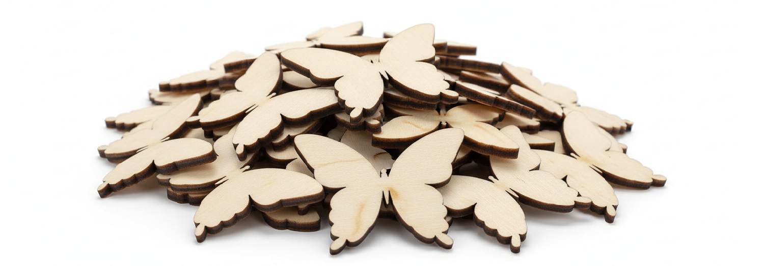 Dřevění motýlci na hromadě