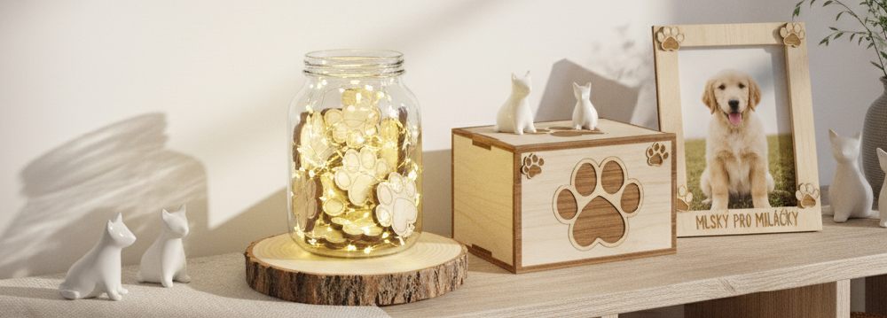 Zvířecí tlapky dekorace