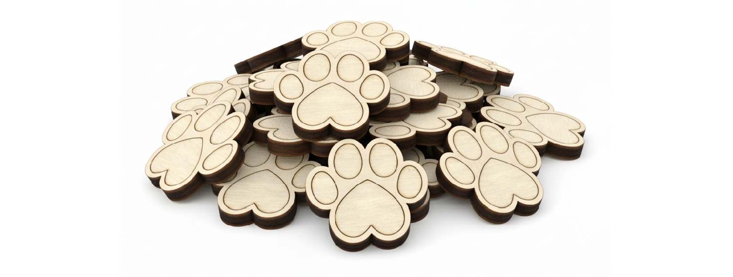 Zvířecí tlapky na hromádce