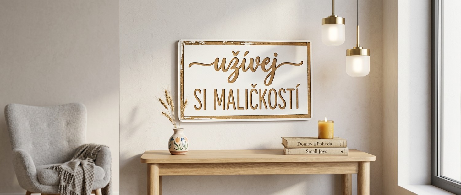 Užívej si maličkostí v interiéru